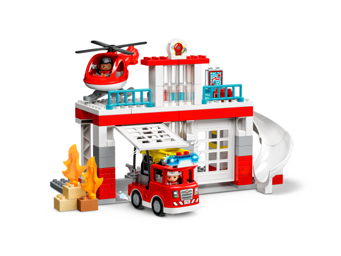 Fire Station & Helicopter