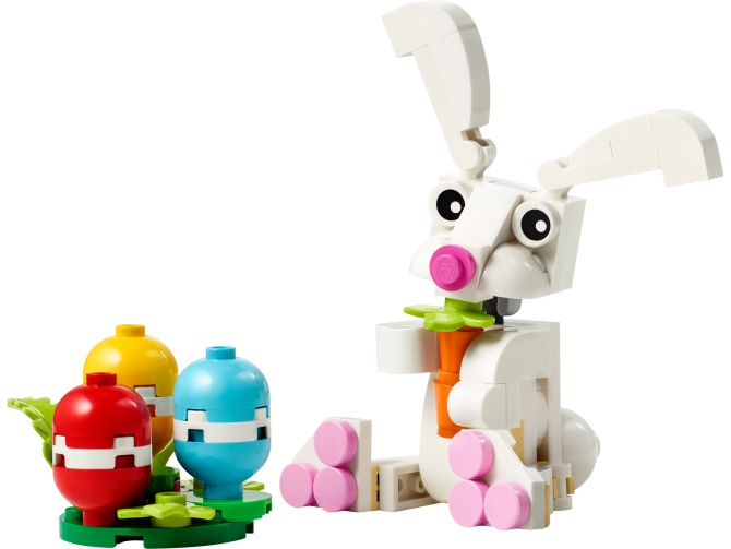 Easter Bunny with Colorful Eggs