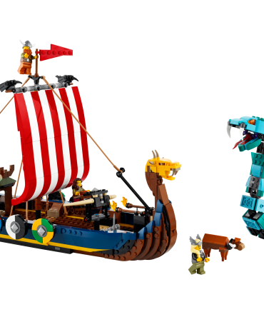 Viking Ship and the Midgard Serpent