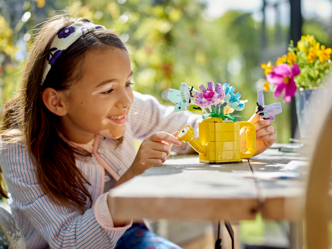 Flowers in Watering Can