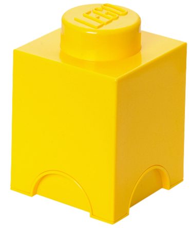 LEGO® 1-stud Yellow Storage Brick