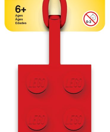 2x4 Red Luggage Tag