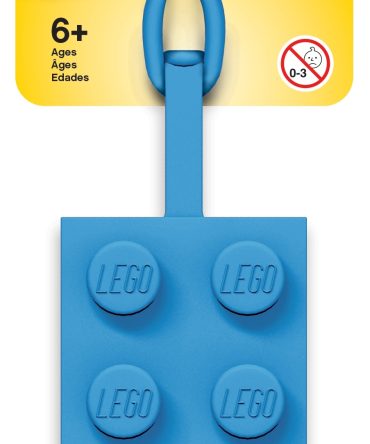 2x4 Blue Luggage Tag