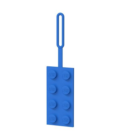 2x4 Blue Luggage Tag