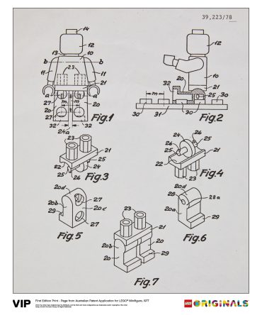 Australian Patent LEGO Miniﬁgure 1977