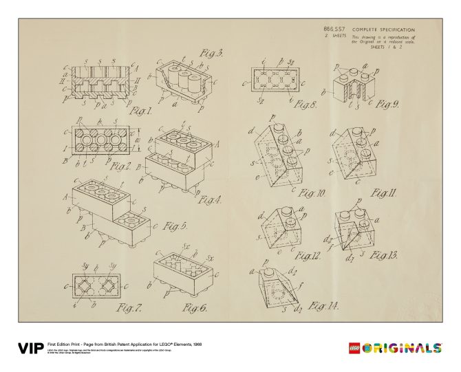 1st Edition Print British Patent, 1968