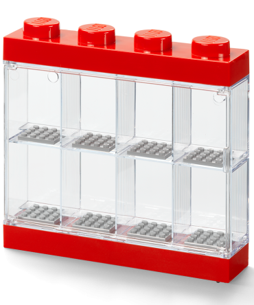 8-Minifigure Display Case – Red