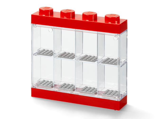 8-Minifigure Display Case – Red