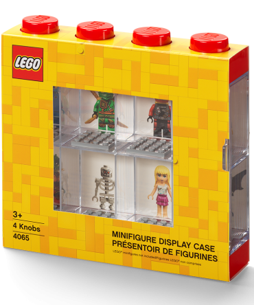 8-Minifigure Display Case – Red