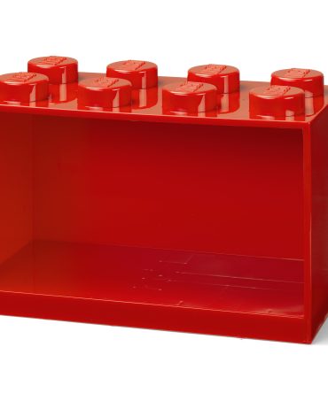 8-Stud Brick Shelf – Bright Red