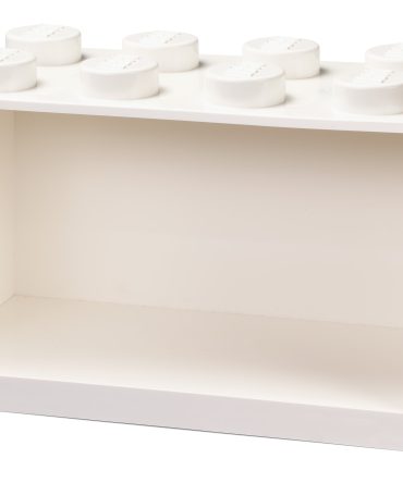 8-Stud Brick Shelf – White