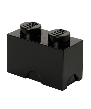 2-Stud Storage Brick – Black