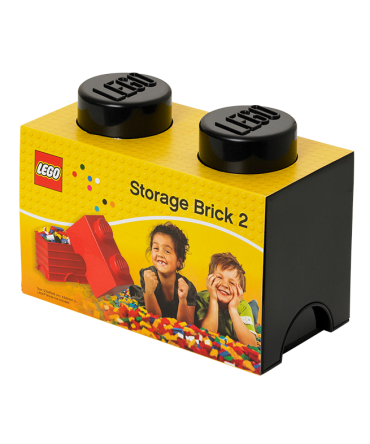 2-Stud Storage Brick – Black