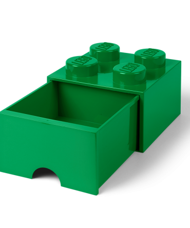 4-Stud Brick Drawer – Green