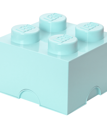 4-Stud Storage Brick – Aqua Blue