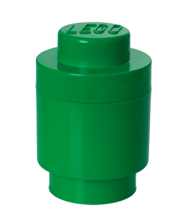 1-Stud Round Storage Brick – Green