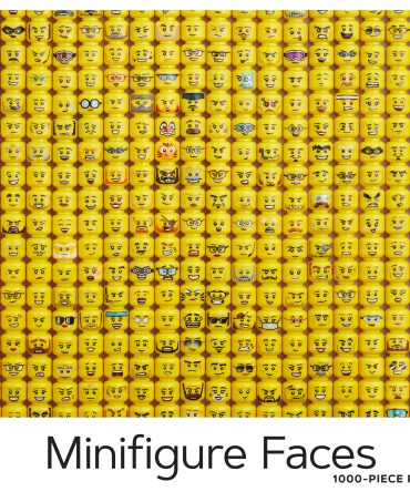 Minifigure Faces 1,000-Piece Puzzle