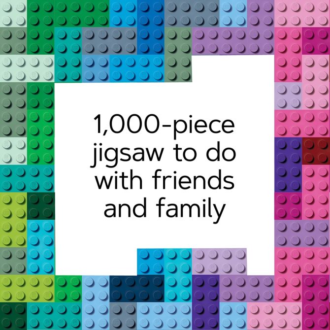 Rainbow Bricks 1,000-Piece Puzzle