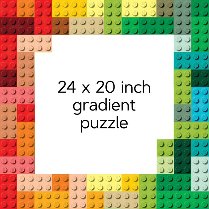 Rainbow Bricks 1,000-Piece Puzzle