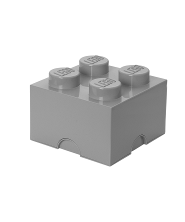 4-Stud Storage Brick – Medium Stone Gray