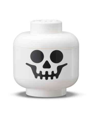 Mini Skeleton Storage Head – White