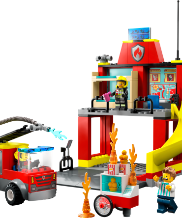 Fire Station and Fire Truck