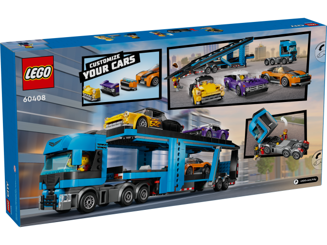 Car Transporter Truck with Sports Cars