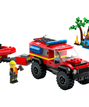 4x4 Fire Truck with Rescue Boat