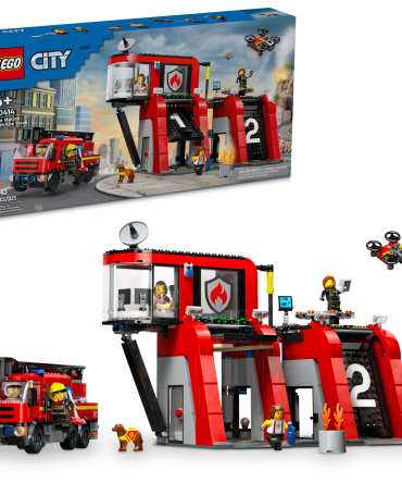 Fire Station with Fire Truck