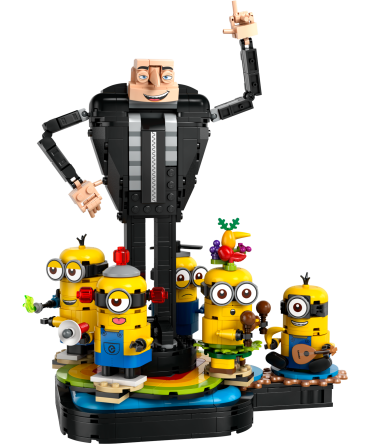 Brick-Built Gru and Minions