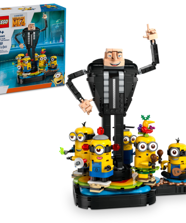 Brick-Built Gru and Minions