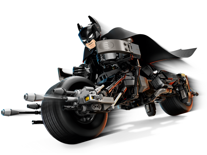 Batman™ Construction Figure and the Bat-Pod Bike