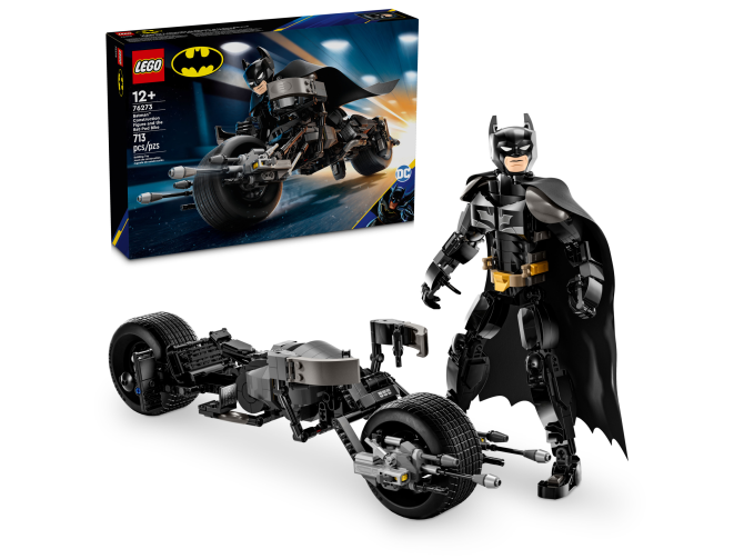 Batman™ Construction Figure and the Bat-Pod Bike