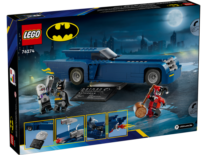 Batman™ with the Batmobile™ vs. Harley Quinn™ and Mr. Freeze™