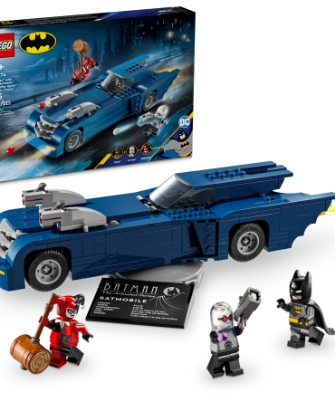 Batman™ with the Batmobile™ vs. Harley Quinn™ and Mr. Freeze™