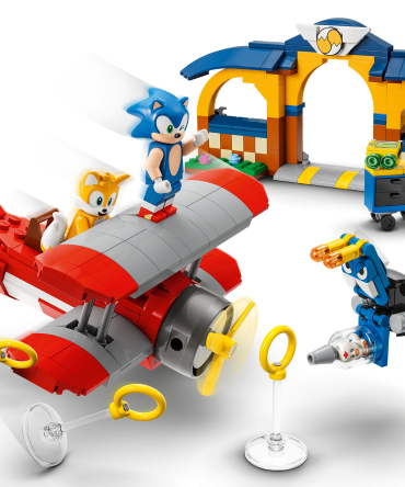 Tails' Workshop and Tornado Plane